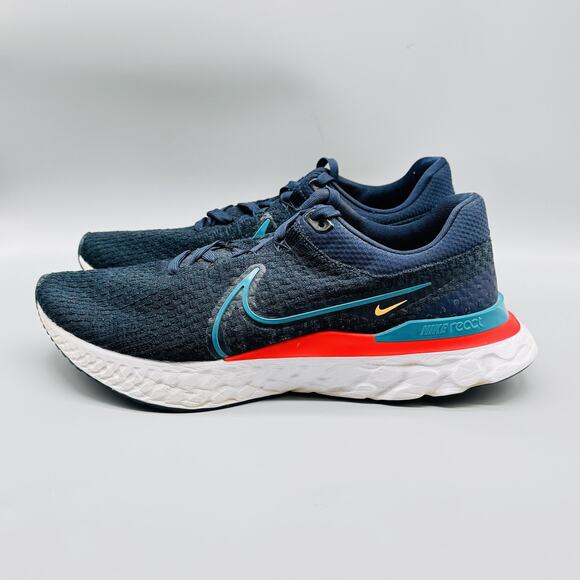 Nike Shoes Mens 12 Blue React Infinity Run Flyknit 3 Runners Running Sneakers - Picture 5 of 13